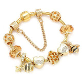 European and American fashion alloy gold-plated DIY hardworking bee ladies bracelet jewelry, [product_tag] - xmasgiftsinspo