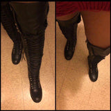 Knee High Rivet Long Boots, [product_tag] - xmasgiftsinspo
