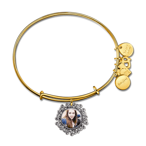Complete Round Photo Charm Bangle Special Alloy, [product_tag] - xmasgiftsinspo