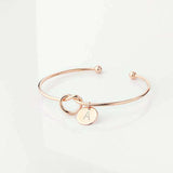 New Fashion Hot Rose Gold/Silver Alloy Letter Bracelet Snake Chain Charm Bracelet Female Personality Jewelry, [product_tag] - xmasgiftsinspo