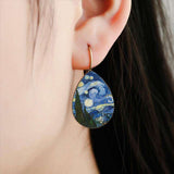 Glass Dome Water Drop Earrings, [product_tag] - xmasgiftsinspo