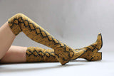 Snake Print  High Boots, [product_tag] - xmasgiftsinspo