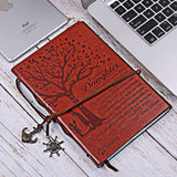 To My Daughter Leather Vintage Writing Journal from Mom, [product_tag] - xmasgiftsinspo