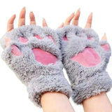 Cat Paw Half Finger Plush Gloves, [product_tag] - xmasgiftsinspo