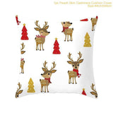45x45cm Elk Snowflake Santa Claus Christmas Pillowcase Christmas Decor for Home Christmas 2019 Ornament Navidad Xmas Decor, [product_tag] - xmasgiftsinspo