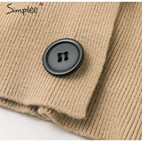 V-neck Beaded Detail Ruffle Hem Sweater, [product_tag] - xmasgiftsinspo
