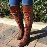 Knee High Rivet Long Boots, [product_tag] - xmasgiftsinspo