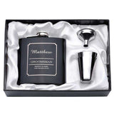 Custom Hip Flask Stainless Steel With White & Black Box, [product_tag] - xmasgiftsinspo