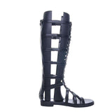 Metal Chain Flat Gladiator Sandals, [product_tag] - xmasgiftsinspo