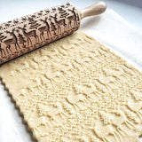 CHRISTMAS EMBOSSED ROLLING PIN, [product_tag] - xmasgiftsinspo