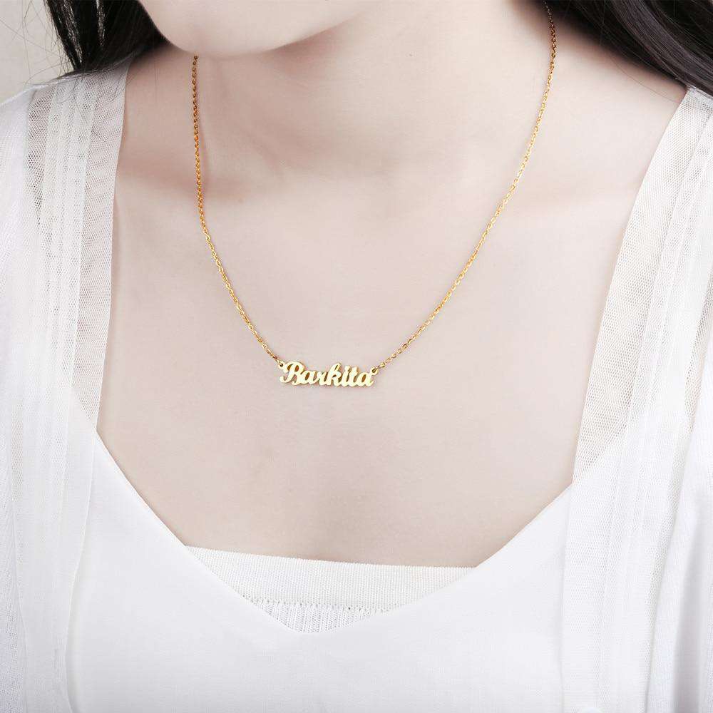 Qitian Name Necklace Gold Color Stainless Steel Personalized Custom Necklaces,Custom Name Necklace, Personalized Name Pendant, [product_tag] - xmasgiftsinspo