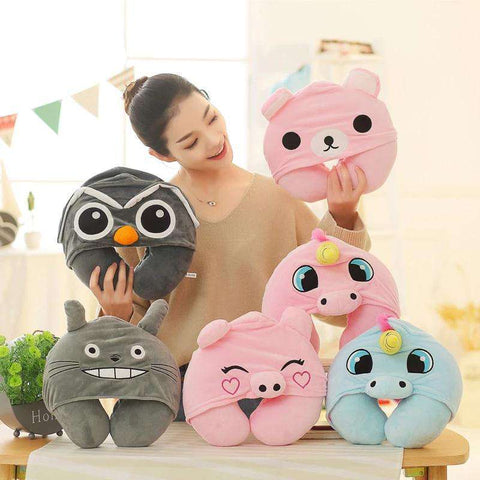 Cute Travel Pillows with Soft Hood, [product_tag] - xmasgiftsinspo