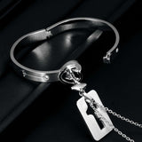 Love Heart Lock Bracelet with Key Pendant Necklace, [product_tag] - xmasgiftsinspo