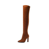 Over The Knee Thin High Heel Pointed Toe Boots., [product_tag] - xmasgiftsinspo
