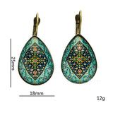 Glass Dome Water Drop Earrings, [product_tag] - xmasgiftsinspo